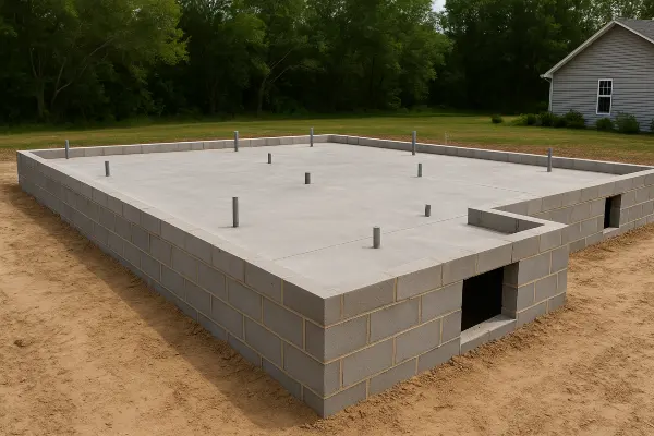 a finished concrete foundation for a new house from DHB Concrete Contractor Fort Worth in Fort Worth, TX - Concrete resurfacing a finished concrete foundation for a new house from DHB Concrete Contractor Fort Worth in Fort Worth, TX - Concrete resurfacing