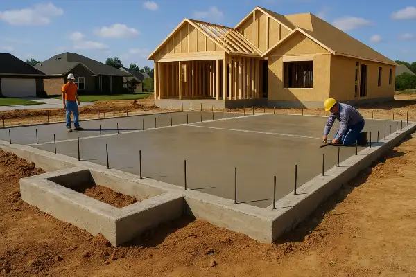 a new house concrete foundation from DHB Concrete Contractor Fort Worth in Keller, TX - Keller TX a new house concrete foundation from DHB Concrete Contractor Fort Worth in Keller, TX - Keller TX