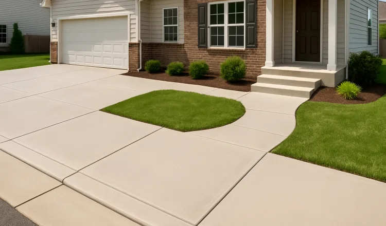 a concrete porch and sidewalk from DHB Concrete Contractor Fort Worth in White Settlement, TX - White Settlement TX